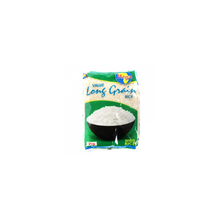 Mega value long grain white rice 2kg