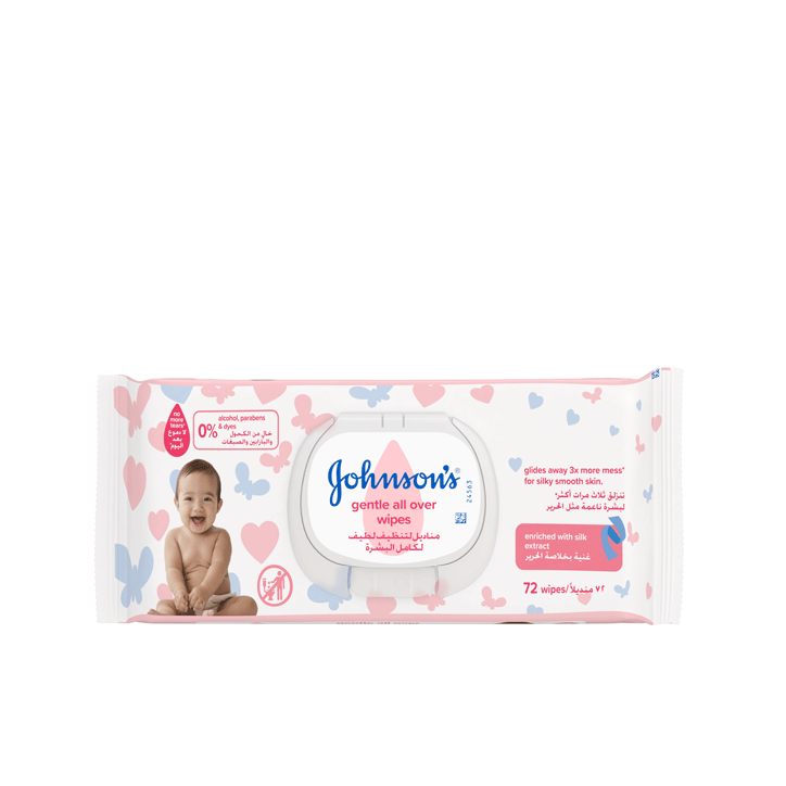 Johnsons baby wipes 72’s