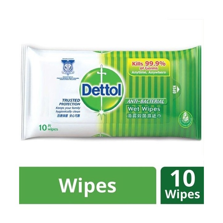 Dettol hygiene wipes (10 fresh wipes)