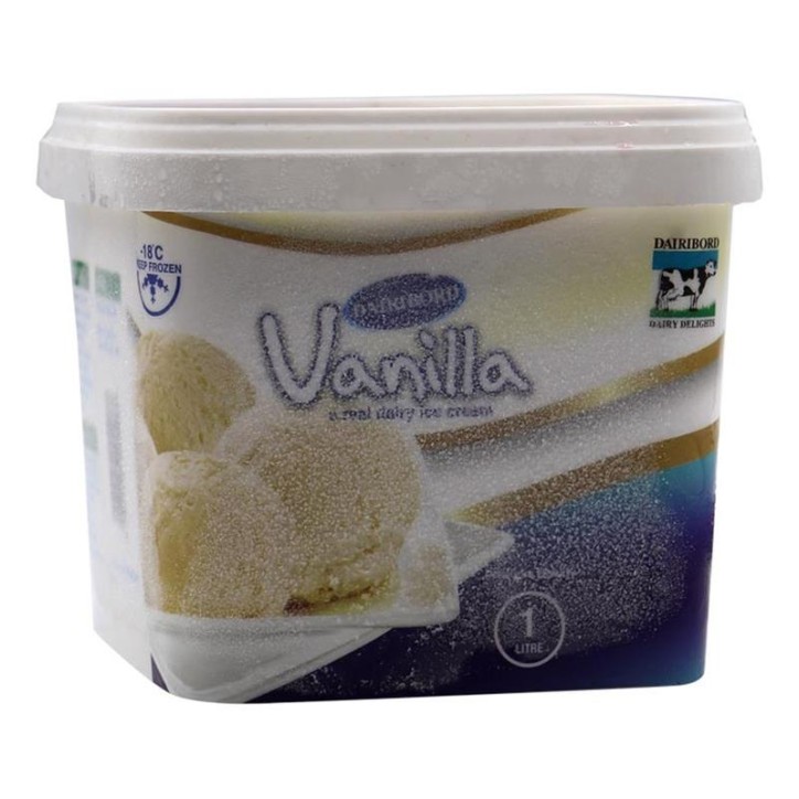 DAIRIBORD ICE CREAM VANILLA 1L