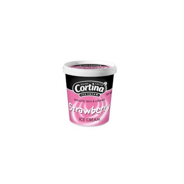 Cortina ice cream strawberry 125ml