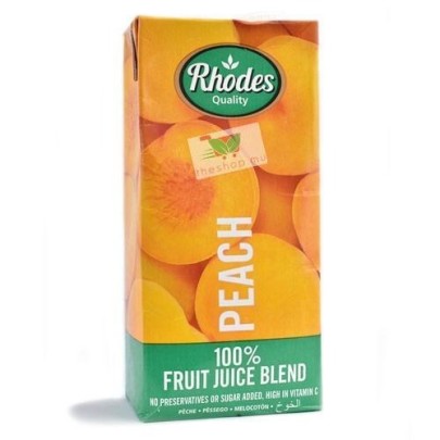 Rhodes 100% fruit Juice – peach 1l