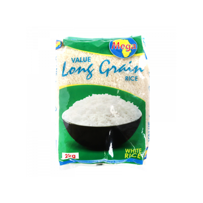 Mega value long grain white rice 2kg