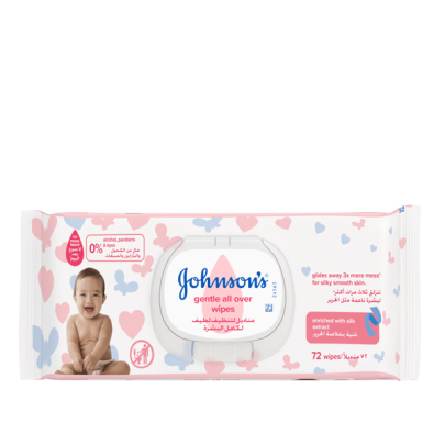 Johnsons baby wipes 72’s