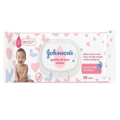 Johnsons baby wipes 56’s